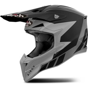Airoh - Wraaap 22.06 Reloaded - Helm - Grijs Zwart - HRT Materiaal