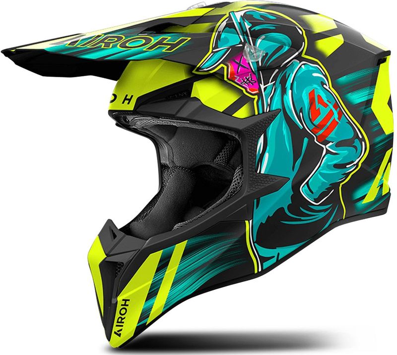 Airoh - Wraaap Cyber - Offroadhelm - Lichtgewicht - HRT - 1201-1300 gram