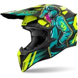 Airoh - Wraap Cyber - Offroadhelm - Zwart - HRT Materiaal