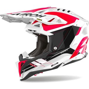 Airoh - Aviator 3 - Offroad Helm - Rood - Carbon