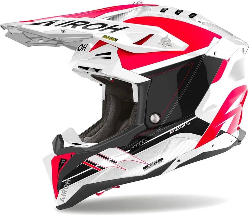 Airoh - Aviator 3 - Helm - Rood - Carbon 3K
