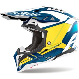 Airoh - Aviator 3 - Offroad Helm - Blauw Matt - Carbon 3K