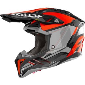 Crosshelm Airoh Aviator 3 Saber Glanzend Oranje