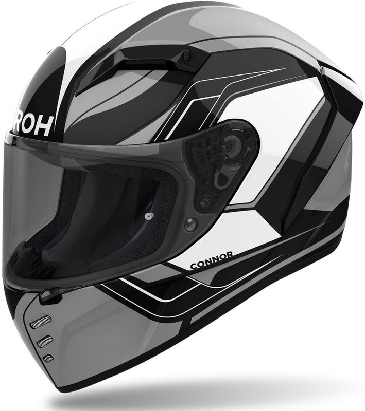 Airoh - Connor Dunk - Integraalhelm - Zwart - Lichtgewicht - Ventilatiesysteem