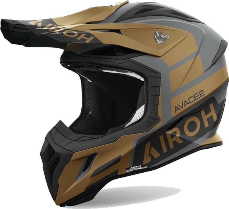 Airoh - Aviator Ace 2 - Offroad Helm - Goud Matt - Composite Carbon
