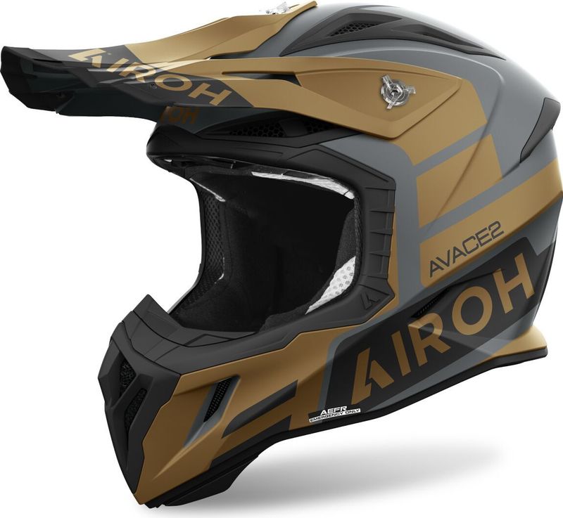Airoh - Aviator Ace 2 Sake Gold Matt - Helm - Offroad - Goud Matt