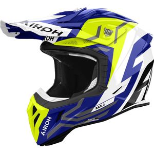 Airoh - Aviator Ace 2 - Offroad Helm - Geel - Glanzend - Composite Carbon