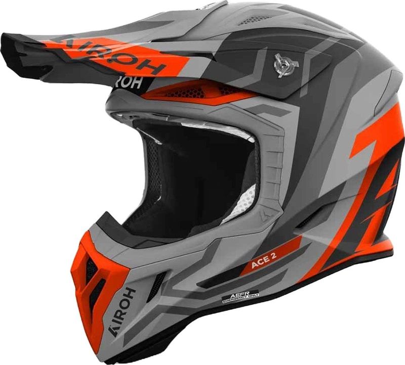Airoh - Aviator Ace 2 - Offroad Helm - Oranje - Composite Carbon