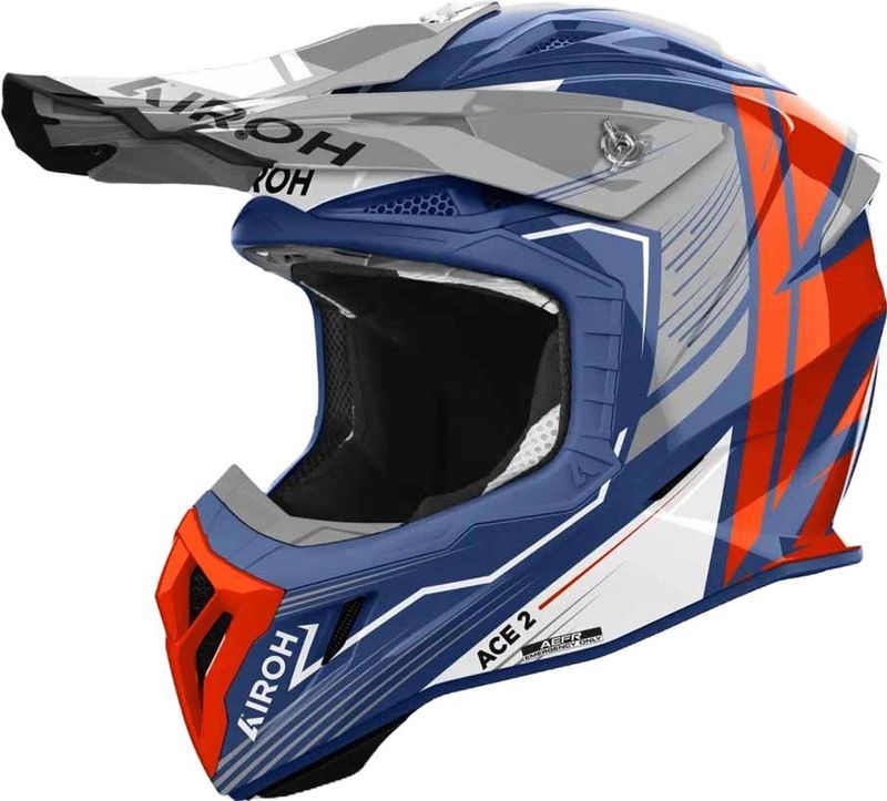 Airoh - Aviator Ace 2 - Offroad Helm - Cerulean Gloss - Composite Carbon