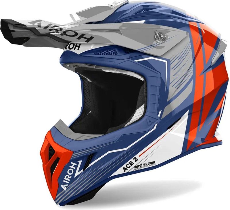 Airoh - Aviator Ace 2 - Offroad Helm - Cerulean - Composite Carbon