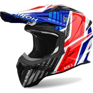 Airoh Aviator Ace 2 Proud Blue Red Gloss L - Maat L - Helm