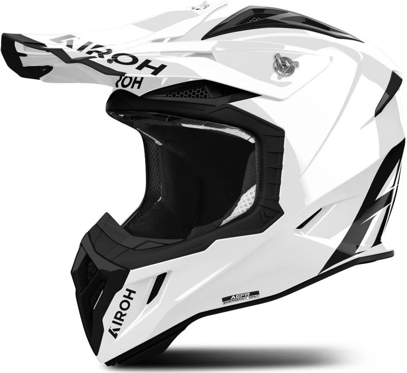 Airoh - Aviator Ace 2 - Offroad Helm - Wit - Composite Carbon
