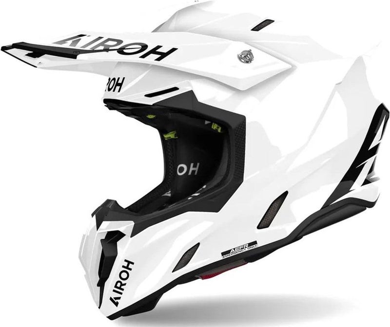 AIROH - Twist III Color - Off-Road Helm - Wit Glans - Hoogwaardige Materialen