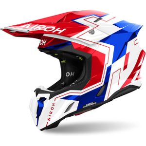 Airoh - Twist 3 - Offroad Helm - Blauw Rood