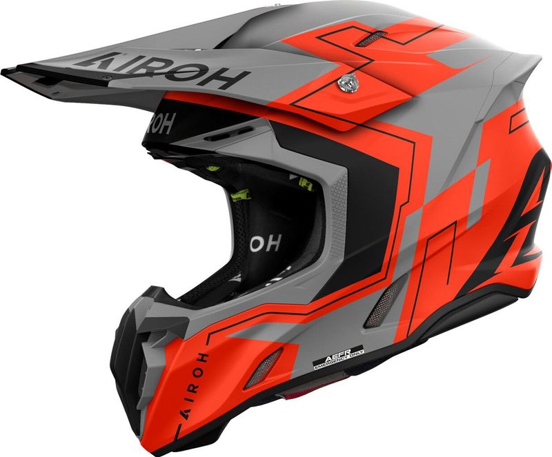 Airoh - Twist 3 - Offroad Helm - Fluorescent Oranje - HRT-Schaal
