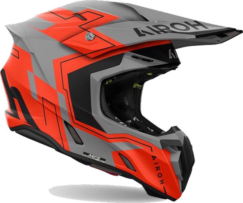 Airoh - Twist 3 - Offroad Helm - Fluorescent Oranje - HRT-Schaal
