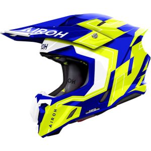 AIROH - Twist III Dizzy - Off-Road Helm - Zwart - High-Resistance Thermoplastic