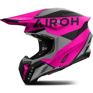 Airoh - Twist 3 - Offroad Helm - Paars Grijs - HRT-Schaal