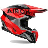 Airoh - Twist 3 - Offroad Helm - Rood Grijs - HRT-Schaal