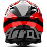 Airoh - Twist 3 - Offroad Helm - Rood Grijs - HRT-Schaal