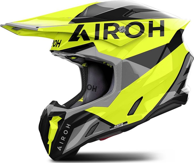 Airoh - Twist 3 King - Offroad Helm - Geel Grijs