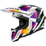 Airoh - Twist 3 - Offroad Helm - Wit Paars - HRT-Schaal