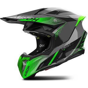 Airoh - Twist 3 - Offroad Helm - Zwart Groen