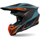 Airoh - Twist 3 - Offroad Helm - Oranje Blauw - HRT-Schaal