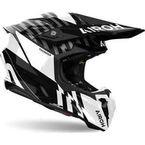 Airoh Twist Thunder Black White Helm
