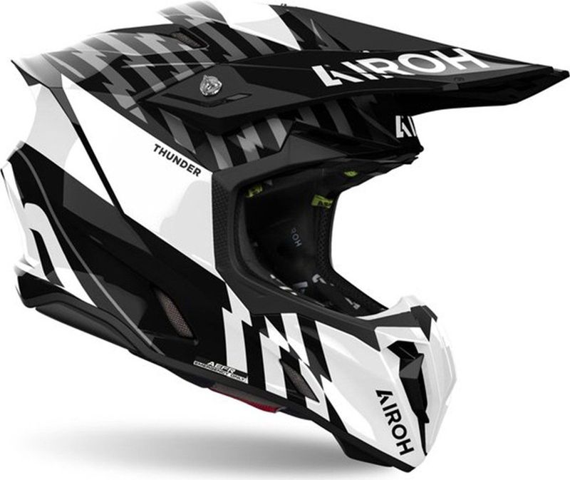 Airoh - Twist 3.0 - Helm - Zwart Wit - Offroad