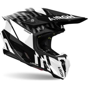 Airoh - Twist 3.0 - Helm - Zwart Wit - Materiaal HRT