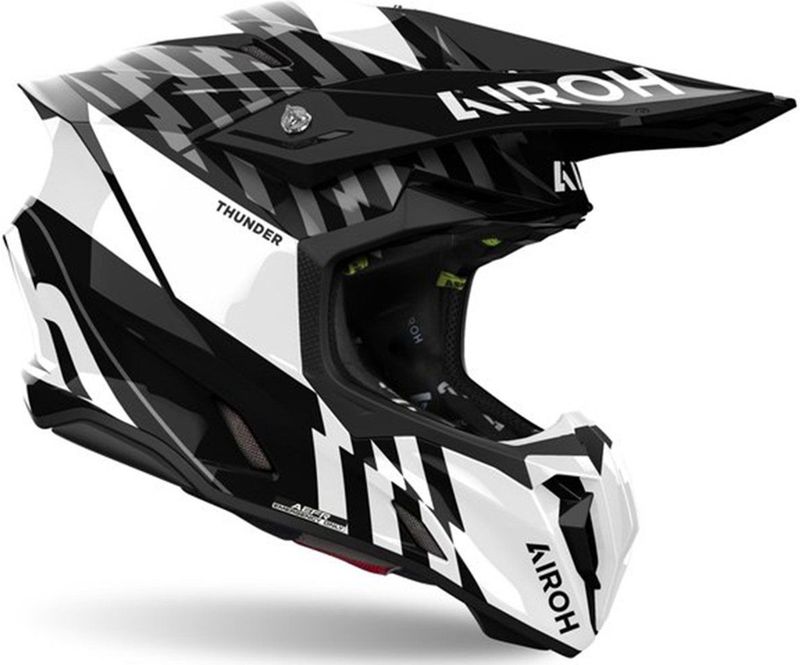Airoh - Twist 3.0 - Helm - Zwart Wit - Materiaal HRT
