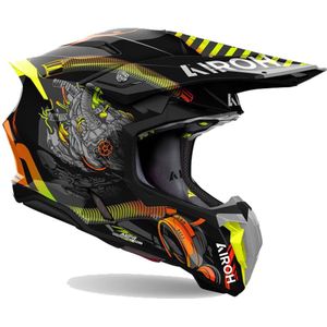Airoh - Twist 3 - Offroad Helm - Toxic - HRT-schaal
