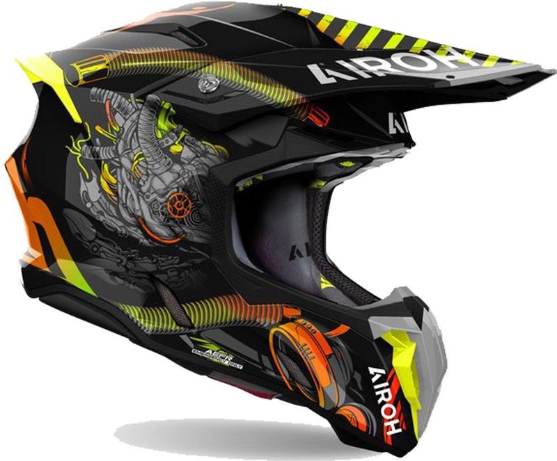 Airoh - Twist 3 - Offroad Helm - Toxic - HRT-schaal