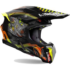 AIROH - Twist III Toxic - Off-Road Helm - Lichtgewicht - Veiligheid