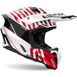 Airoh - Twist 3 - Offroad Helm - Rood Wit - HRT-Schaal