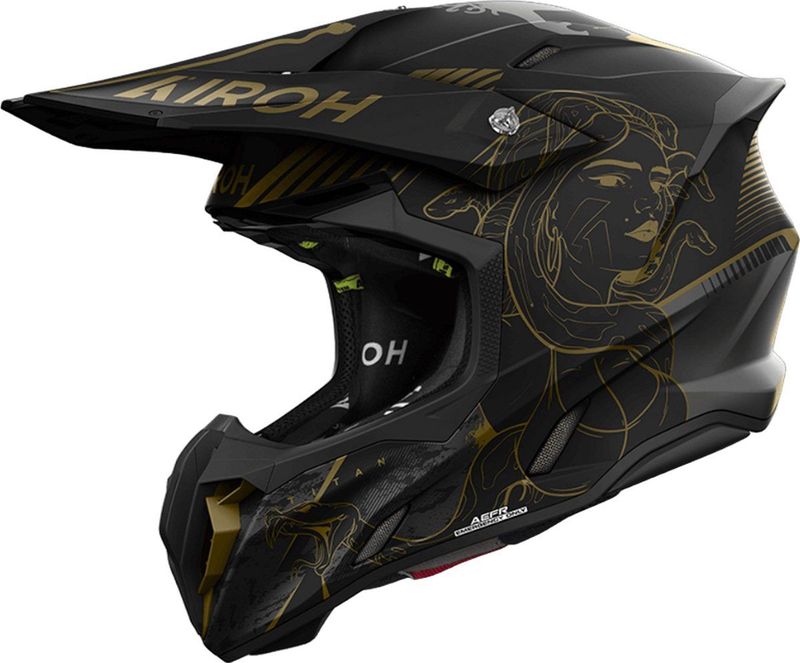 Airoh - Twist 3 - Offroad Helm - Titan Mat - HRT-Schaal