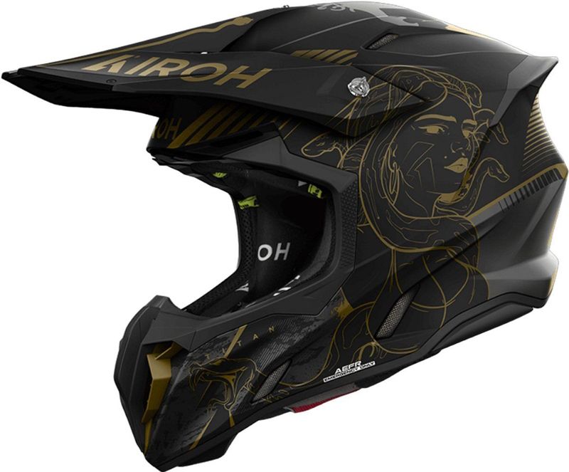 Airoh - Twist 3 - Offroad Helm - Titan Mat - HRT-Schaal
