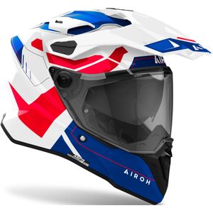 Airoh Commander 2 Reveal, enduro helm, Wit/Blauw/Rood, L