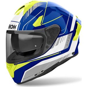 Airoh Spark 2 Chrono Blauw Geel Glossy Integraalhelm - Maat XXL - Helm