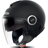 Airoh - Helios - Jethelm - Zwart - HRT Materiaal - Bluetooth-gereed