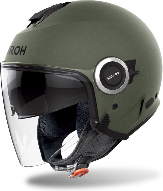 Airoh - Helyos Color - Open Face Helm - Mat Militair Groen - Hoofdmateriaal