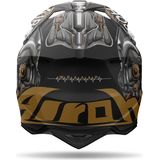 AIROH Wraap Cyborg Off-Road Helm - Zwart/Bruin - Mat - Lichtgewicht