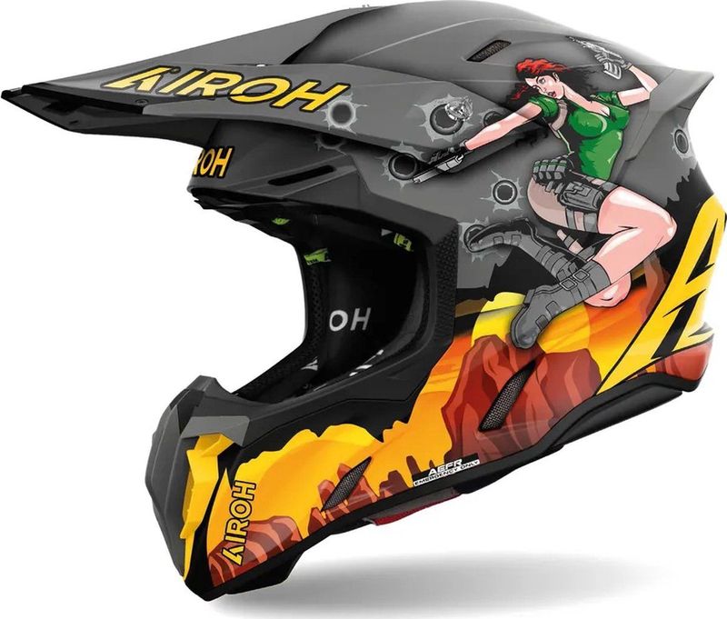 Airoh - Twist 3 Adventure Mat - Crosshelm - Maat XL