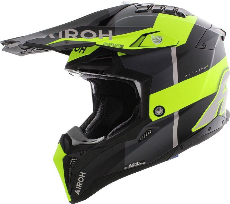 Airoh - Aviator 3 - Crosshelm - Carbon - Zwart