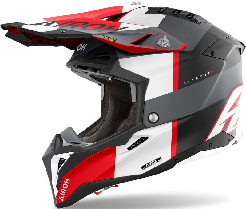 Airoh - Aviator 3 Monarch - Crosshelm - Mat - Carbon 3K