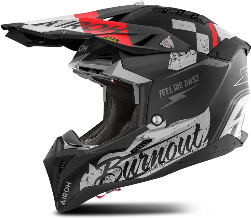 Airoh - Aviator 3 Burnout - Offroadhelm - Zwart Mat