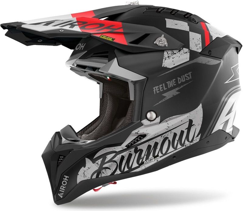 Airoh - Aviator 3 - Crosshelm - Carbon 3K - Zwart