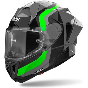 Airoh GP 800 Competition Carbon Zwart Grijs Groen Integraalhelm - Maat M - Helm