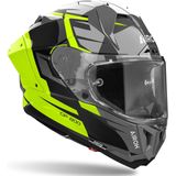 Airoh GP 800 Master Carbon Zwart Grijs Geel Integraalhelm - Maat L - Helm